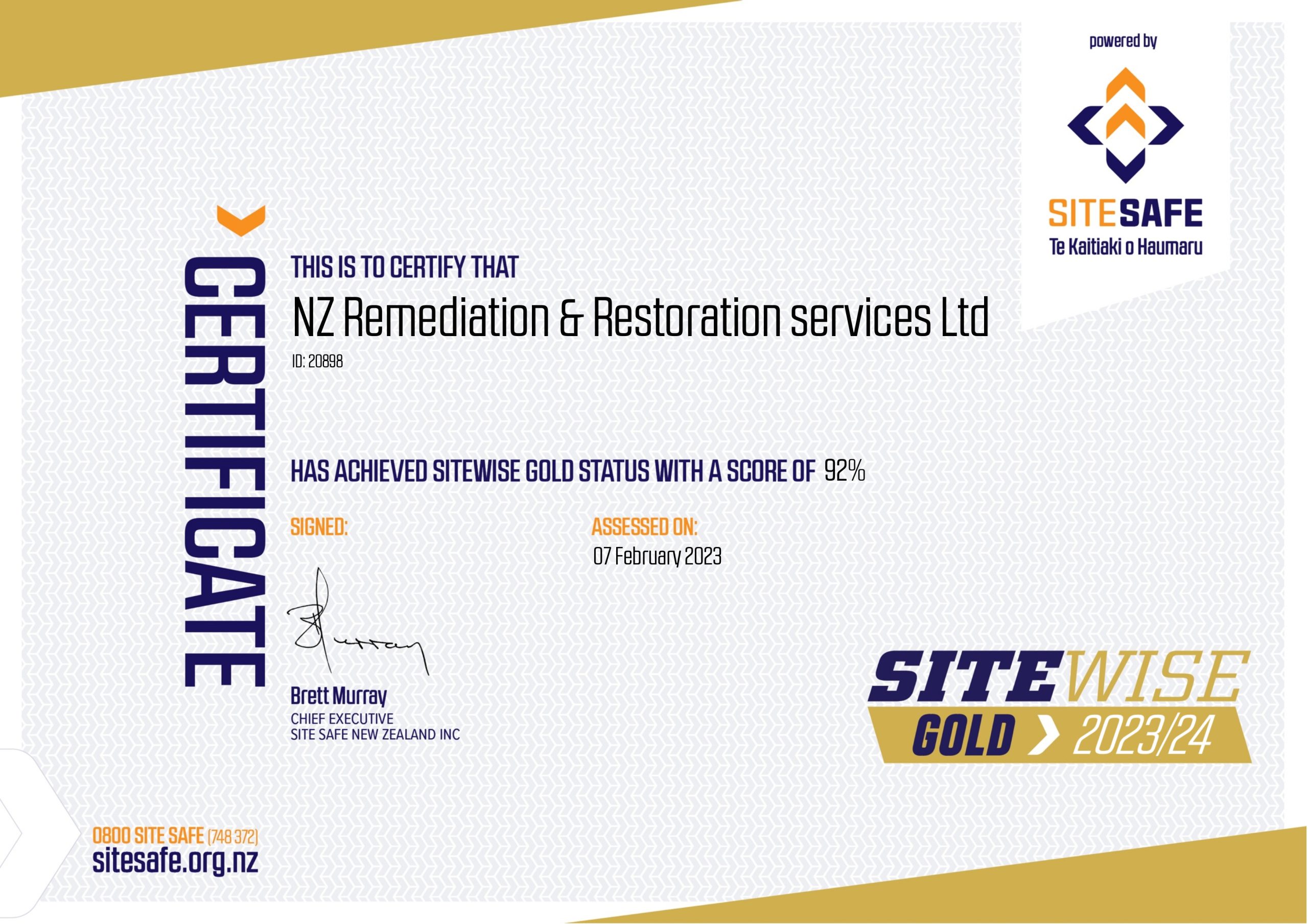 SiteWise Gold<br />
